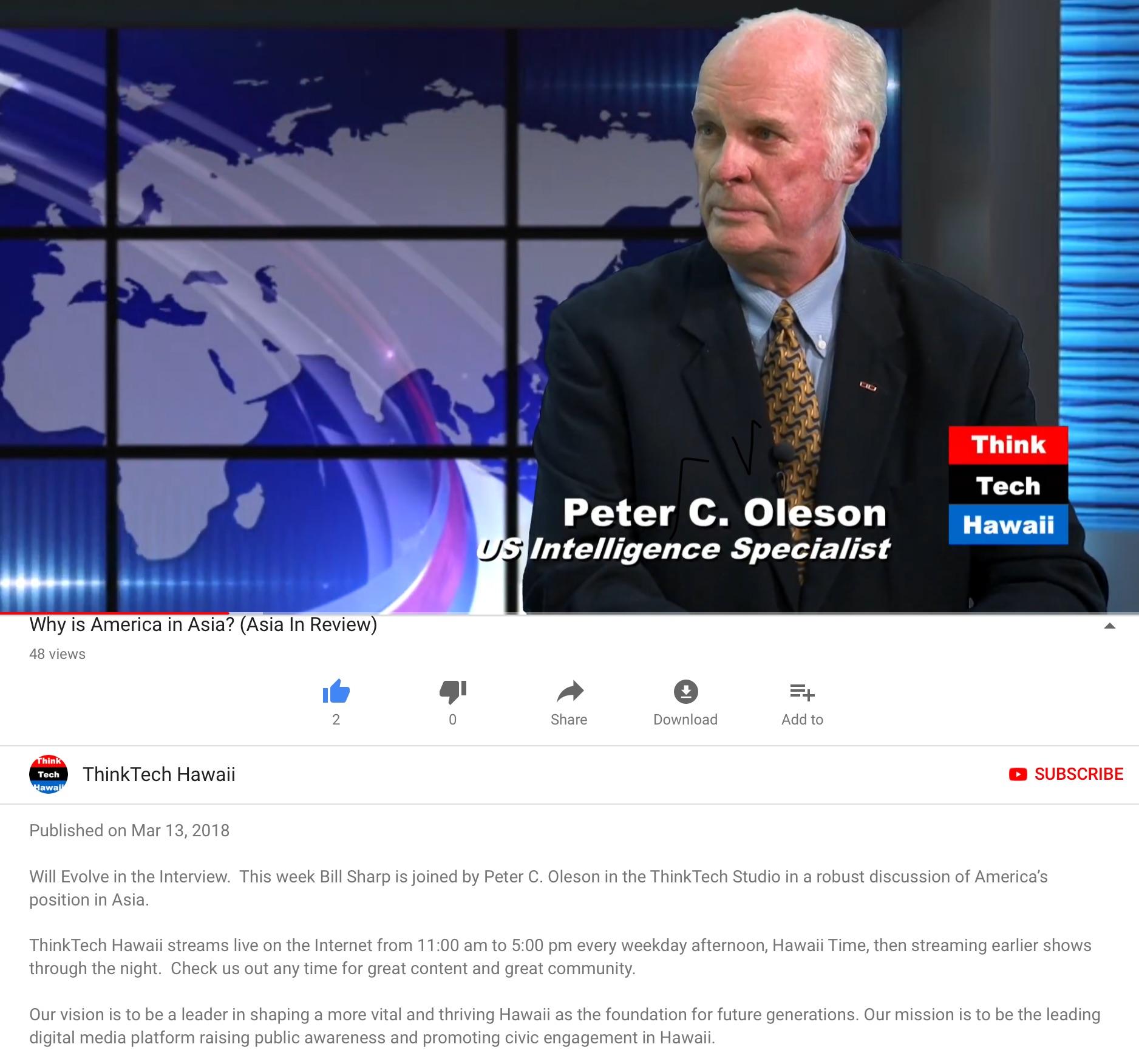 Oleson on Why America is in Asia